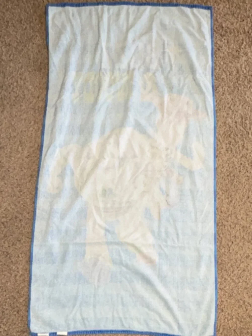 Disney Toy Story Buzz & Woody Blue Bath/Beach Towel